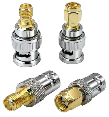 BNC zu SMA Adapter Kit 4 Stück RF Koaxialadapter