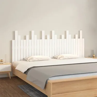 Produktbild von Wand-Kopfteil Weiß 185x3x80 cm Massivholz Kiefer , Kopfteile Design 2024