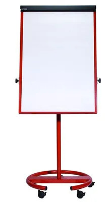 Image de MAUL Flipchart MAULoffice 64 x 77 x 196.5 cm mobile réglable en hauteur rouge