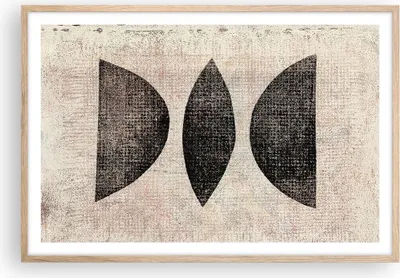 Produktbild von Gerahmtes Poster - Rahmen in heller Eiche - Form Figuren Geometrisch - 91,5x61 cm - Wand Bild - Wanddeko - Wandbilder - Kunstposter - Wandposter - Bilderrahmen - Bilder - Kunstdruck - P2NAA91x61-5099