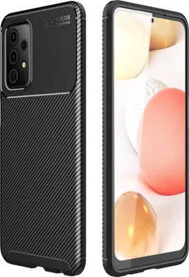 Produktbild von Mobigear Racing  Samsung Galaxy A52 Hülle Flexibles TPU Backcover - Schwarz