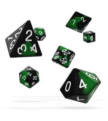 Obrázok produktu pre Oakie Doakie Dice Würfel RPG-Set Glow in the Dark - Biohazard (7)