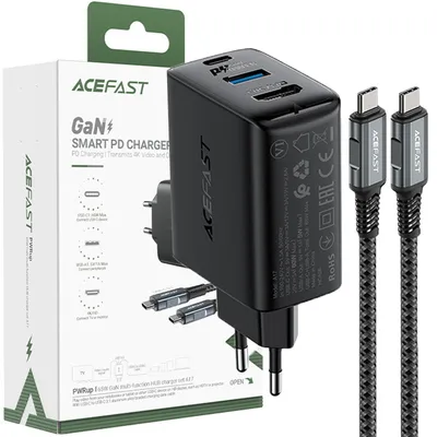 Produktbild von ACEFAST A17, Drinnen, AC, 1,8 m, Schwarz