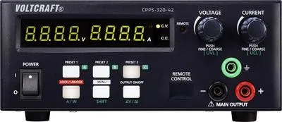 Immagine prodotto di VOLTCRAFT CPPS-320-42 Alimentatore da laboratorio, regolabile 0,02 - 42 V/DC 0,01 - 20 A 320 W Telecomandabile USB, programmabile, A