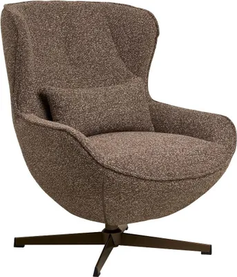 Image de Signe fauteuil avec fonction de rotation marron.