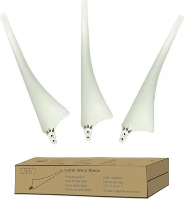 Zdjęcie produktu dla Łopaty generatora wiatrowego, wzmocnione włókno szklane, aerodynamiczna konstrukcja, łopata 3DW, 3 łopaty