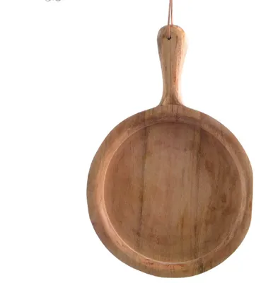 Produktbild von Schneidebrett Mangoholz 45x3x31 cm natur rund