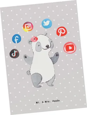 Produktbild von Mr. & Mrs. Panda Postkarte SEA Manager Herz - Grau Pastell - Geschenk, bildkarte, Ansichtskarte, Suchmaschinenmarketing, Suchmaschinenwerbung, Postkarten, Grußkarte