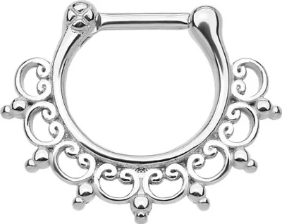 Produktbild von Nasenpiercing Septum Ring Clicker Nasenring Klapp Piercing Nase Chirurgenstahl
