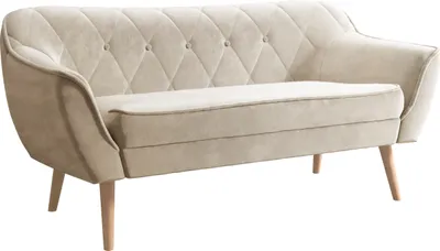 Produktbild von MIRJAN24 Sofa Skand 2, Polstersofa mit Wellenfeder, Holzfüße, Wohnzimmer Kollektion (Farbe: Paros 02)