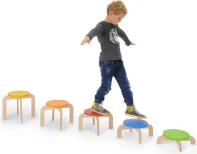 Produktbild von Hockertreppe, mit 5 Hockern
