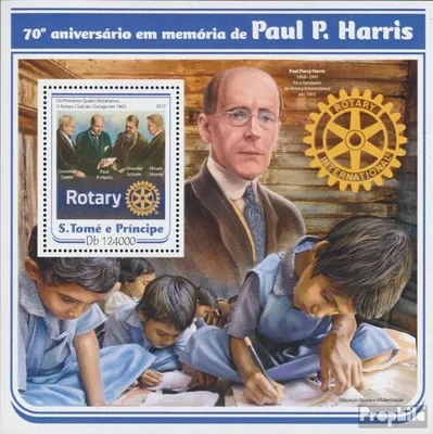 Produktbild von Briefmarken Sao Tome e Principe 2017 Mi Block 1287 (kompl. Ausgabe) postfrisch Paul P. Harris