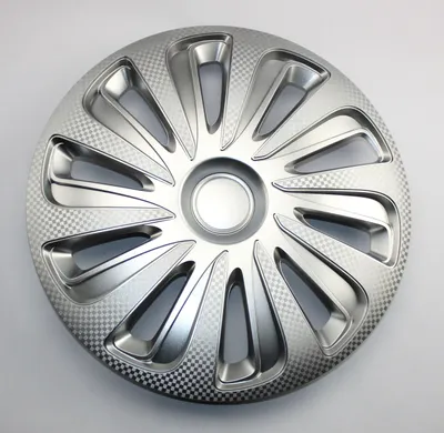 Produktbild von SET Radkappen Radzierblenden 4er Satz 17 Caliber Carbon Silver