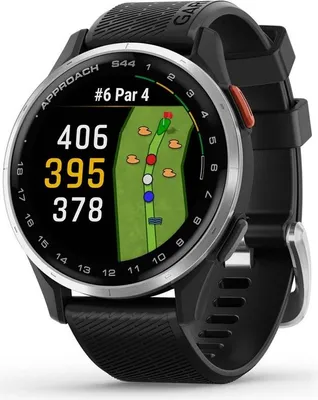 Immagine prodotto di Garmin Approach S44 - 43 mm, argento/nero, silicone