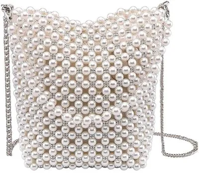 Produktbild von Kralen Clutch Handtas für Frauen und Mädchen, schmaler Crossbody Tasche für Hochzeiten und Abendessen