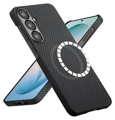 Obrázok produktu pre Techsuit - Aramid Fiber MagSafe puzdro s MagSafe pre Samsung Galaxy S26 Plus - čierne