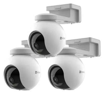 Produktbild von EZVIZ HB8 Outdoor Kamera mit Solar - Kit, 3er-Set