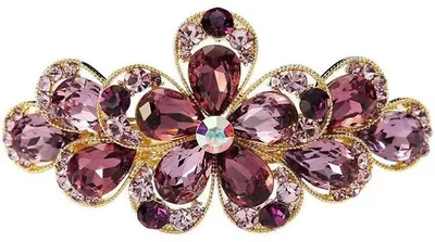Produktbild von Haarnadel –  Haarspange – 8 cm x 4 cm – Großer Haarschmuck – Haarspangen – Haaraccessoires – Damenhaarnadeln – Blume