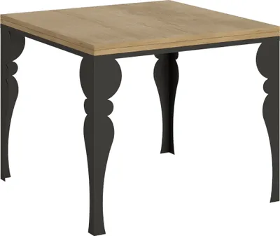 Produktbild von Klapptisch 90x90/180 cm Paxon Libra Eiche Natur Anthrazit Gestell