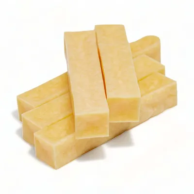 Produktbild von Dilecti Naturkäse-Kauknochen für Hunde – Sehr schmackhafte, harte und langlebige natürliche Kauknochen, Größe M, 5er-Set
