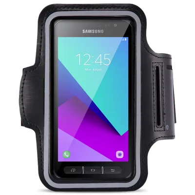 Produktbild von Samsung Galaxy XCover 4 Jogging Tasche Handy Hülle Sport Schwarz Armband Fitness