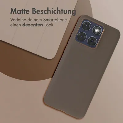 Image de Coque arrière colorée imoshion pour le Motorola Edge 70 Fusion - Marron