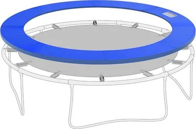 Produktbild von Trampolinschutzkissen Ø244 cm, UV-beständig, unschädlich, blau