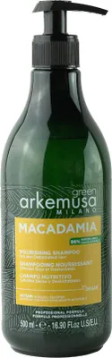 Obrázek produktu pro Arkemusa | Šampon Green Macadamia - 500 ml - Hydratační - Vyživující - Lesk a péče