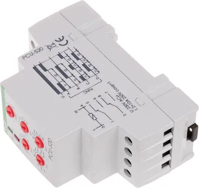 Image de Relais temporisé 2x Timer, fonctionnement cyclique, 230V AC, 2x 8A, PCU-520 F&F