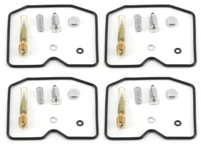 Imagen del producto de 4 juegos de kits de reconstrucción de carburador para motocicleta, piezas de reparación compatibles con Suzuki GSF600S BANDIT, modelos de 1996 a 2003