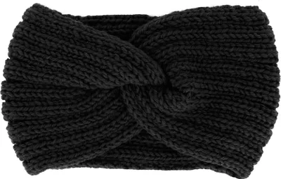Produktbild von axy Damen Strick Stirnband mit Twist Knoten, Winter Haarband, Headband gestrickt Haarband