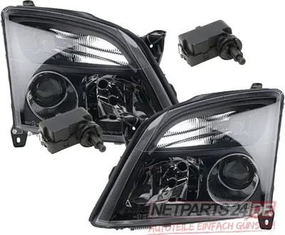 Immagine prodotto di Johns, fari adatti per Opel Vectra nero C 02-05 H7 clearg. sinistra + destra, incluso servomotore