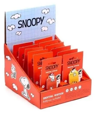 Image de Montre numérique en silicone Peanuts Snoopy MIX - Puckator