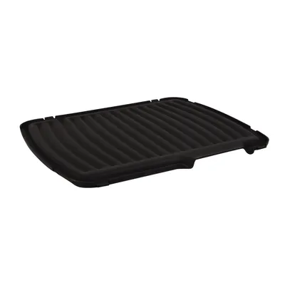 A black grill plate on a white background.