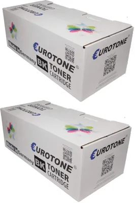 Produktbild von 2x Eurotone Toner Alternative für Dell 593-BBJX H3M8P Black Schwarz