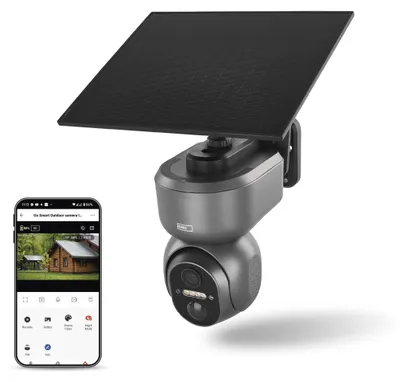 GoSmart venkovní otočná kamera IP-6000 OWL s 4G/LTE, šedá