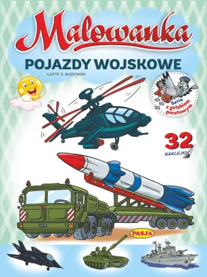Image de Kolorowanka Pojazdy wojskowe A4 16 stron - z naklejkami