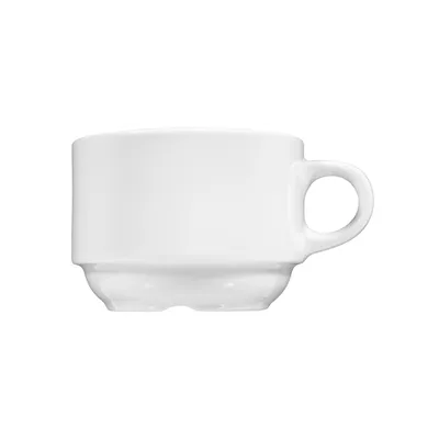 Produktbild von Seltmann Weiden Meran Uni Kaffeeobertasse aus Porzellan Weiss 180ml