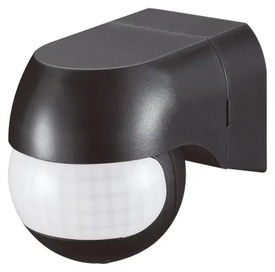 Image de HOFTRONIC - Détecteur de mouvement PIR 400W 180° IP44 Noir 12m