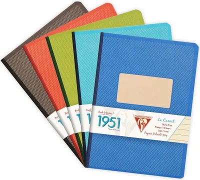 Produktbild von Clairefontaine 5x Kladde DIN A5 14,8x21cm 96 Blatt 90g lin. Sortiert 195146C