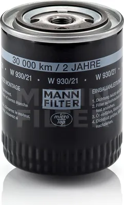 Immagine prodotto di Filtro olio MANN-FILTER W 930/21