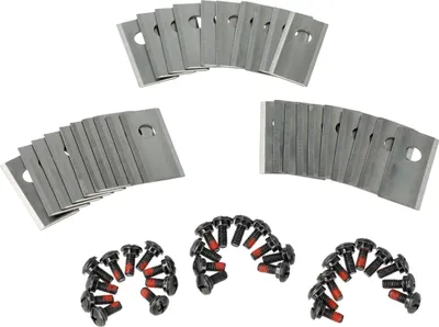 Produktbild von vhbw 30x Ersatz-Messer kompatibel mit Worx Landroid L WR900E, WR155E, WR147E, M500 Rasenmäher - Ersatzklinge Silber, Edelstahl