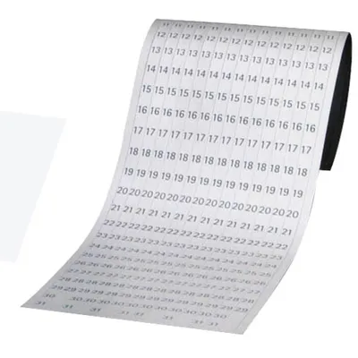 Produktbild von FRANKEN Datumstreifen für Planungstafel JK1203 weiß 12 Streifen à 1 bis 31 weiß