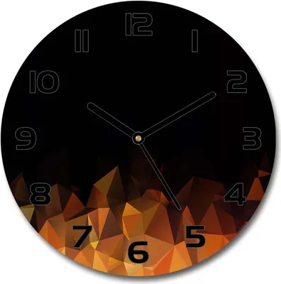 Produktbild von Wanduhr aus Glas 30fi Glasbild Glasuhr Gehärtetes Glas - schwarze-zeiger - Abstraction