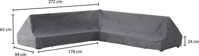 Produktbild von Winza Outdoor Covers - Gartenmöbelzubehör - Gartenmöbel-Schutzhüllen - Premium Abdeckung/Schutzhülle Loungeset - Seitentische - 272x94x65x24 cm