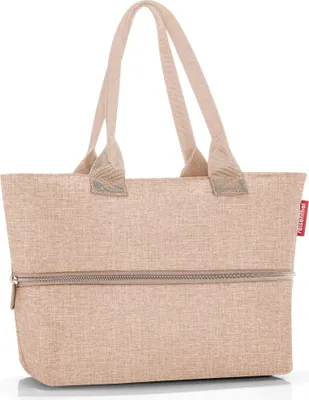 Produktbild von reisenthel shopper e1, Einkaufstasche, Tragetasche, Tasche, Polyestergewebe, Twist Coffee, 12 L, RJ6041