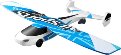 Imagen del producto de Control remoto para avión modelo de dron, resistente a caídas, con función de planeo automático (azul)