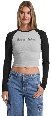 Produktbild von Guess - T-Shirt für Damen, kurz geschnitten, Raglanärmel GT17089 (34 DE) (Samtschwarz)