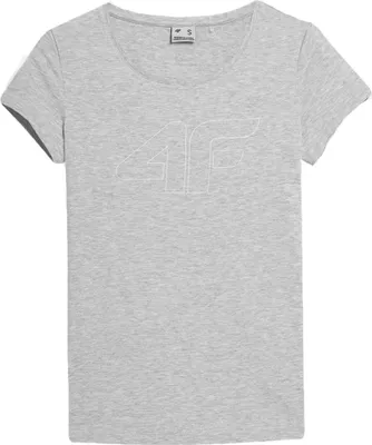 Produktbild von 4F Tshirts SS23TTSHF583CHODNYJASNYSZARYMELAN, 4FSS23TTSHF583CHODNYJASNYSZARYMELAN, Größe: 165
