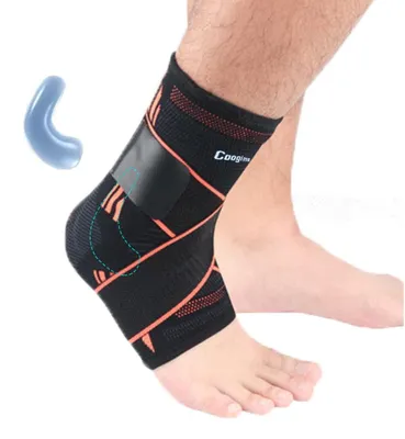 Produktbild von Sprunggelenkbandage M, verstellbar, atmungsaktiv, für Laufen